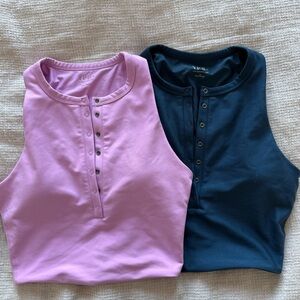 Two YPB sculptLUX Plunge Henley